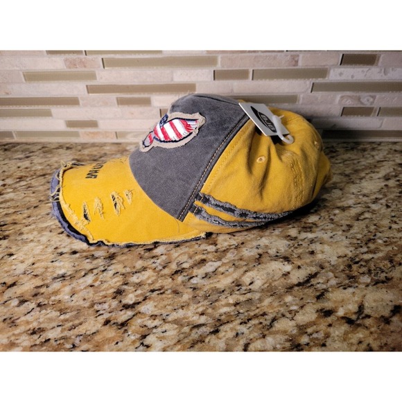BJB Hat Cap Freedom Liberty Patriotic USA Adult One Size Adjustable Distressed - Picture 5 of 15